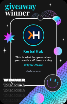 Giveaway Winner Announcement Card for KerbalHub